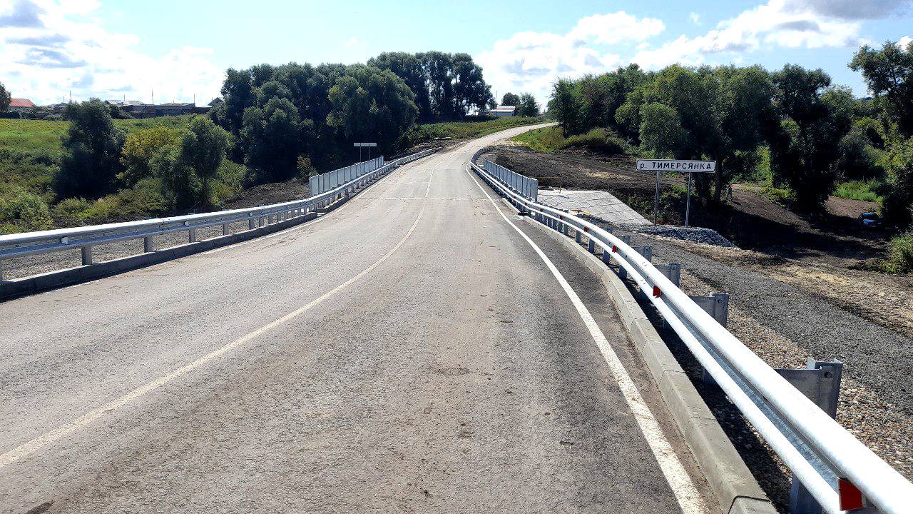В Цильнинском районе Ульяновской области открыли движение по мосту через реку Тимерсянка